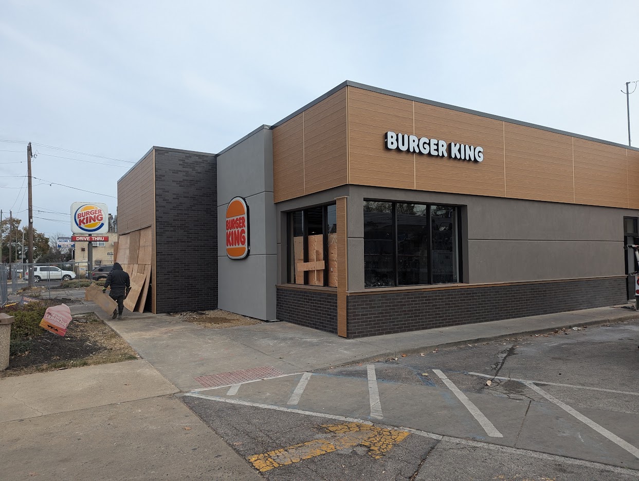 Burger King storefront signs installed by MRC Signs
