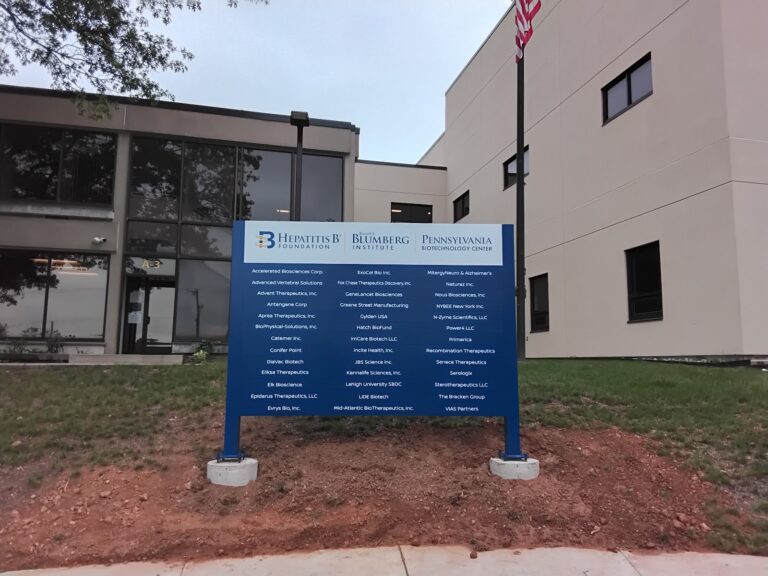 Campus tenant directory sign