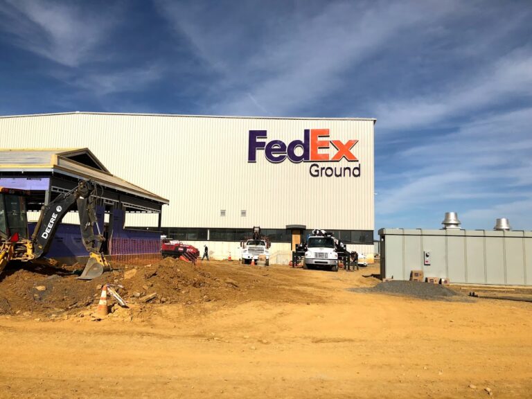 FedEx Ground illuminated channel letters installed by MRC Signs