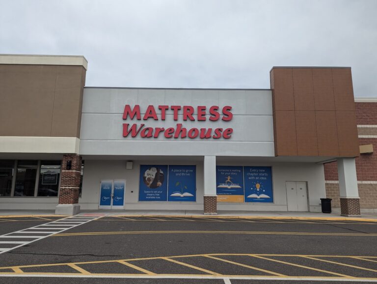Mattress Warehouse storefront channel letters