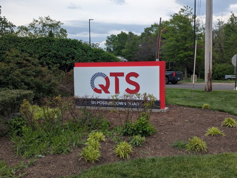 QTS data center monument sign