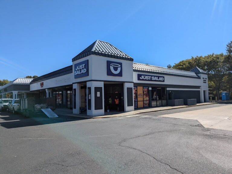 Retail strip center storefront signs