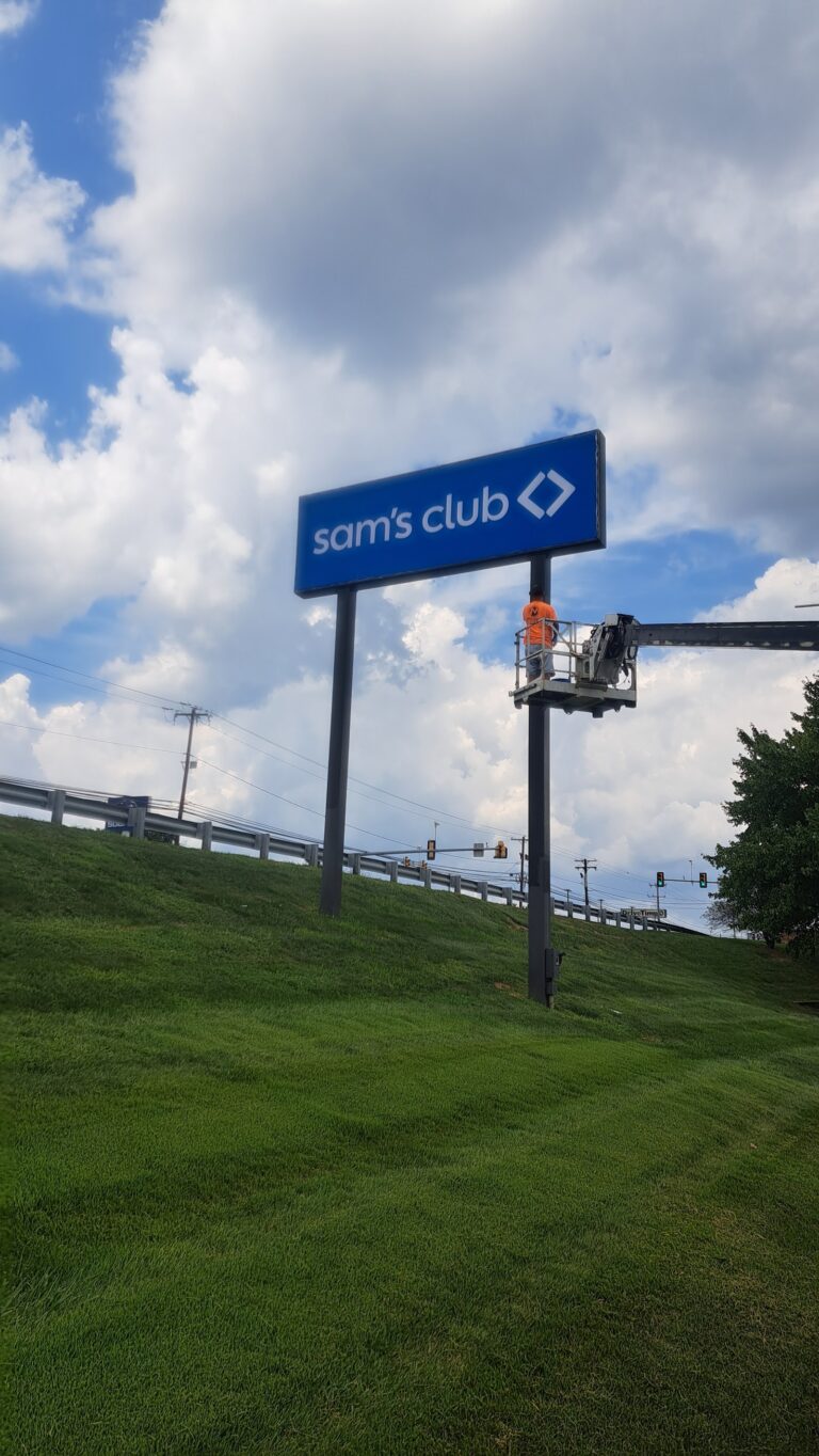 Sam’s Club pylon sign service