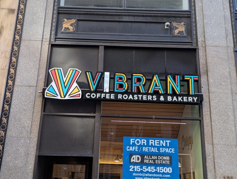 Vibrant Coffee Roasters storefront sign